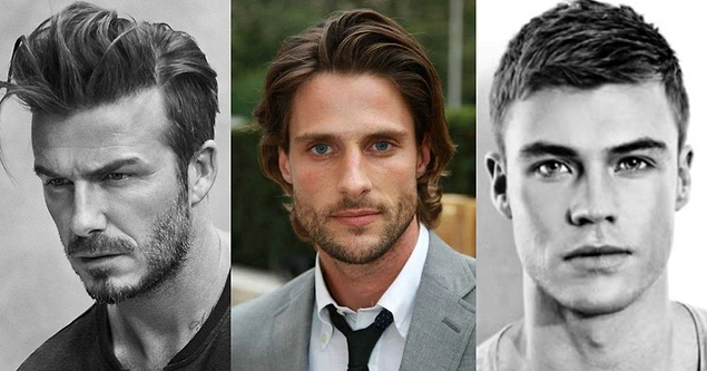 Uzun Yüz şekline Göre Saç Modelleri Erkek